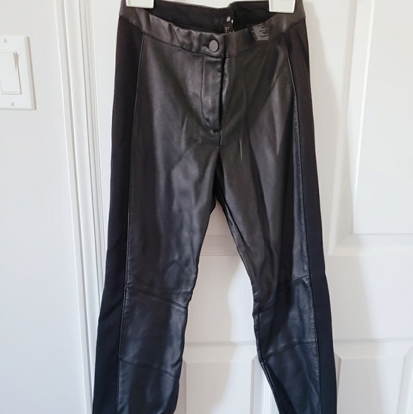 H & M women's Pleather long pants - Picture 1 of 4